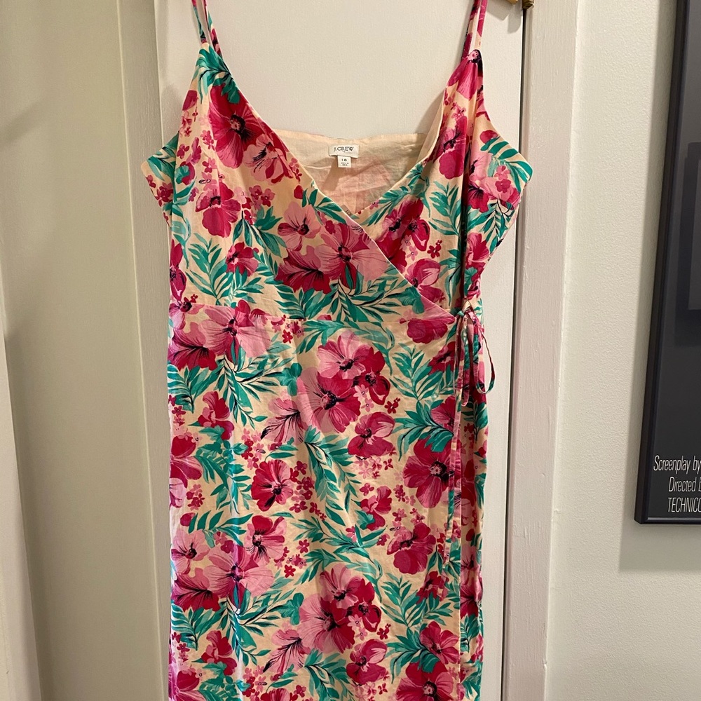Tropical Wrap Dress, J. Crew